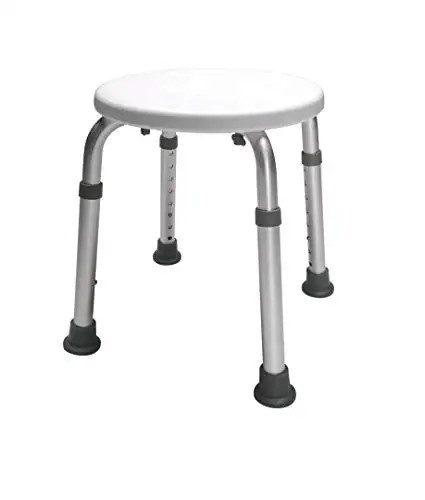 Adjustable-Height Shower Stool with  300 lbs Weight Capacity