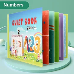 Montessori Quiet Book Children Toy Paste Book My First Busy Book Animal Numbers Matching Puzzle Game Educational Toy Gift