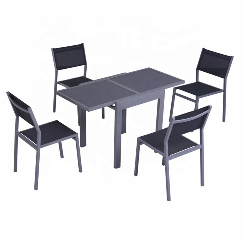 Горячая Распродажа, профессиональная фабрика OEM, водонепроницаемая уличная мебель, современный металлический обеденный стол