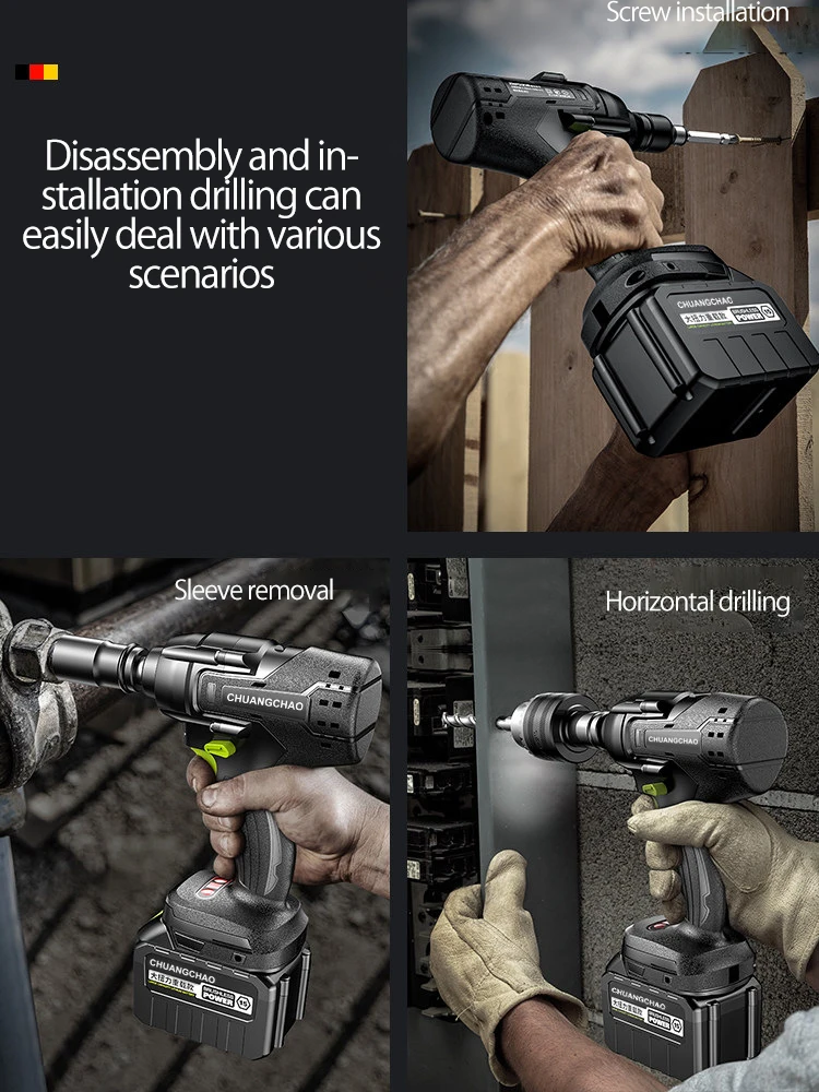 Complete Specifications New Adjustable Torque Cordless Lithium Electric Impact Wrench