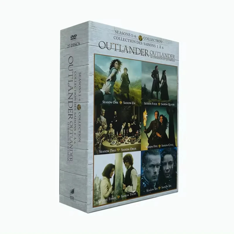 Outlander Сезон 1-6 бокс-сет 27 дисков оптовая продажа лидер продаж DVD-фильмы телевизионная серия CD мультяшный Blueray Регион 1 бесплатная доставка