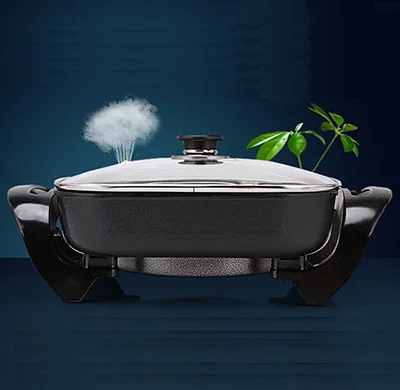 30cm aluminum die-casting square electric fry pizza pan and skillet