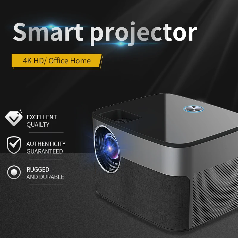 logo 4k mini projector led high definition  Full HD 1080P 4K Smartphone USB SD Card Supported Projectors