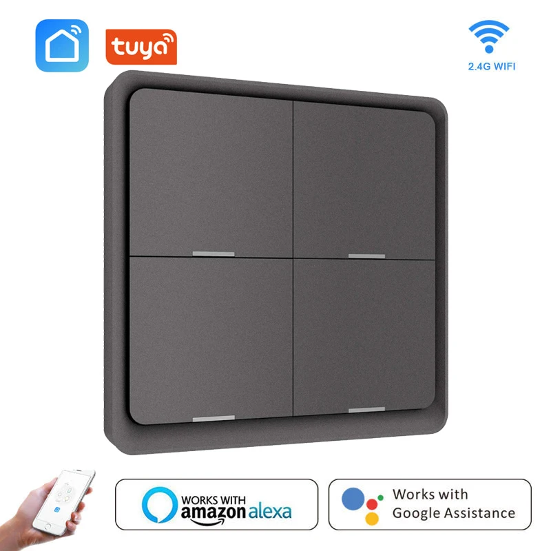 New Hot-selling Zigbee Wireless Scene Master Smart Wall Switch Wifi Smart Home Standard