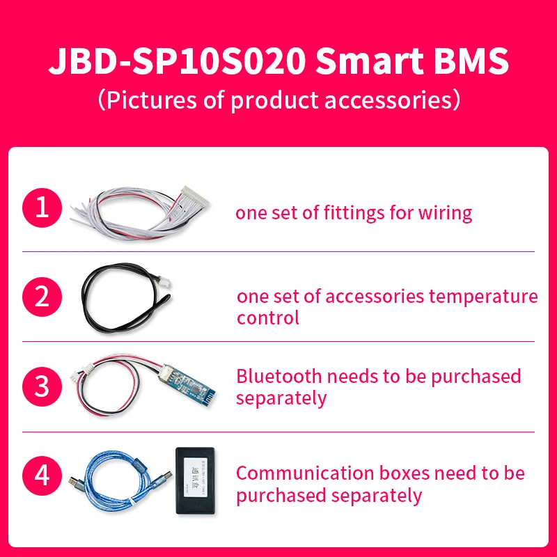  Jiabaida bms Высокое качество 10s 36v 30A Li-Ion Смарт беспроводное выравнивание UART 485 система