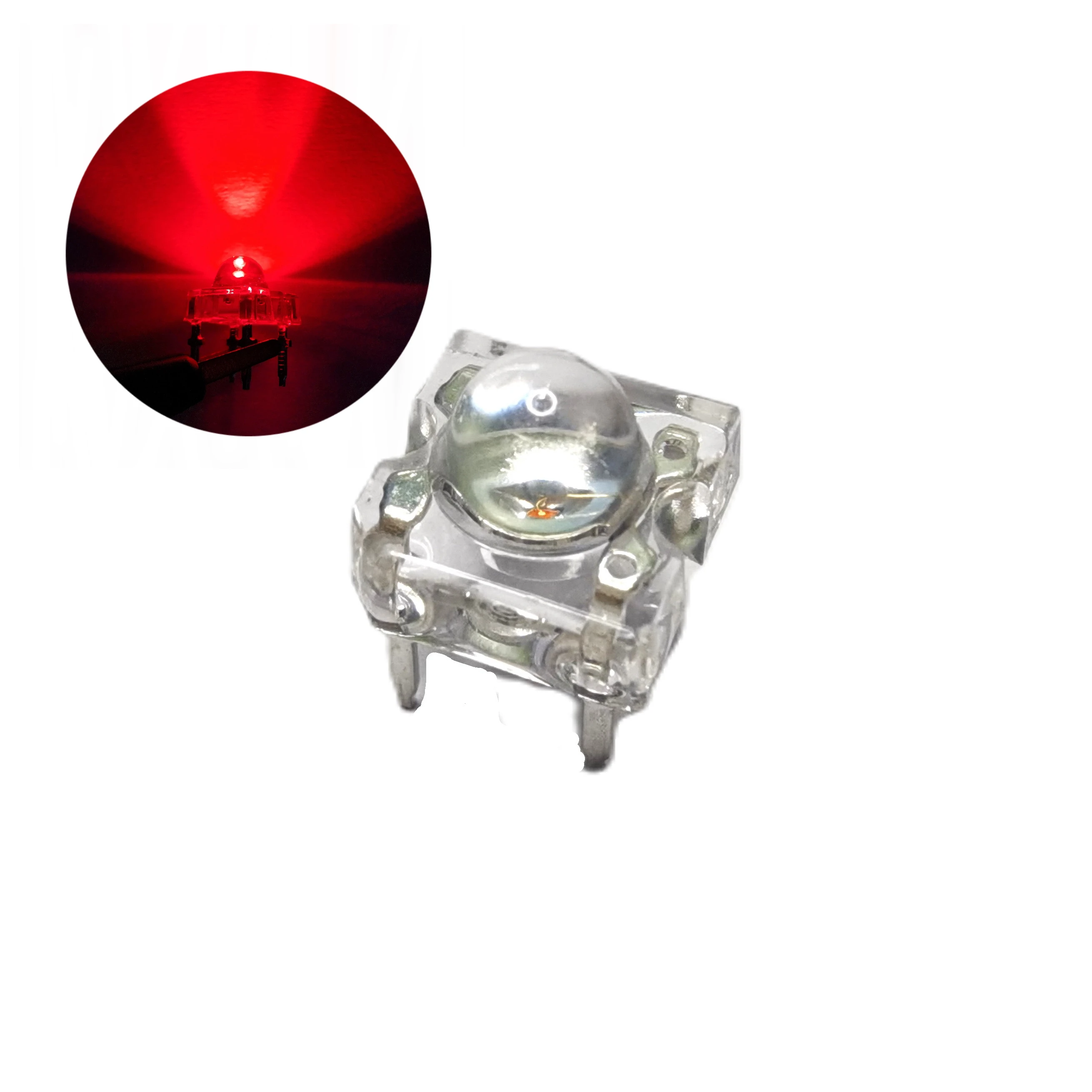 Заводская поставка супер яркость светодиодный Диод 5 мм 625 нм красный светодиод поток