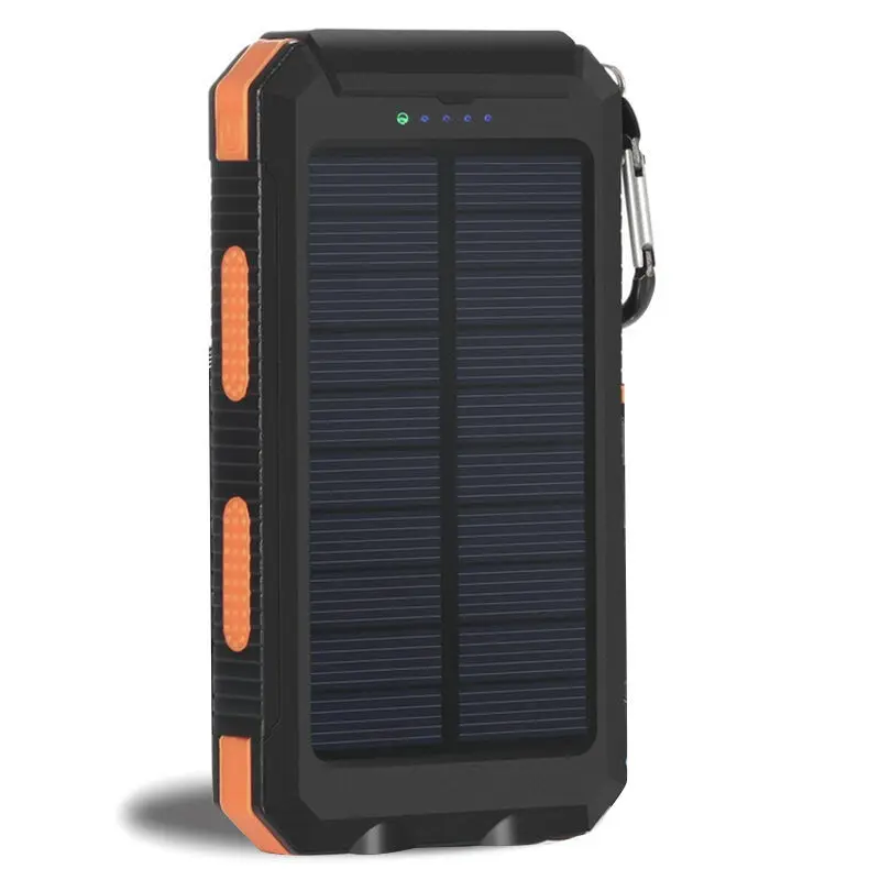 2019 Самый дешевый солнечный IP67 водонепроницаемый Power Bank 20000 мАч Открытый переносное солнечное зарядное устройство для
