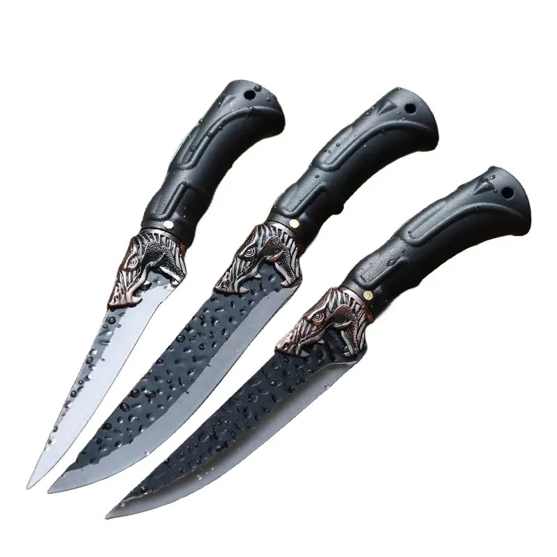 New Design Dragon Head Handmade Boneless Knife set with Boning Slicing Knife