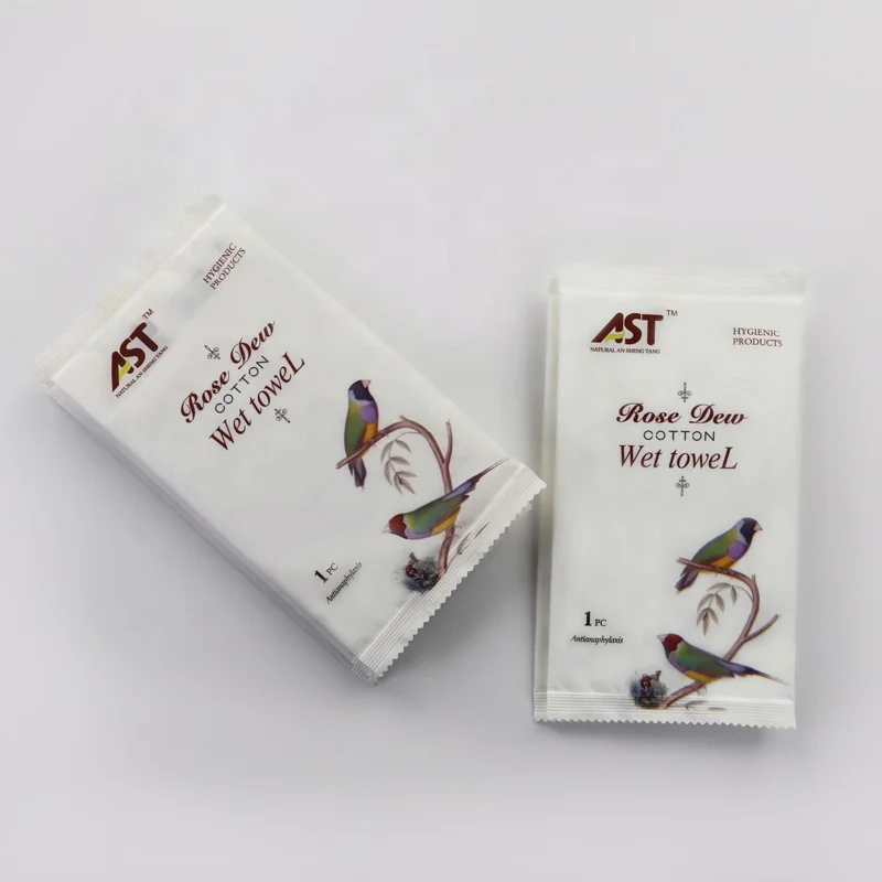 Factory OEM Hot sale single package cheap custom design disposable wet towel