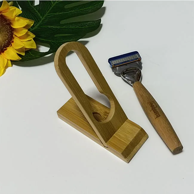 Factory direct selling men home travel must carry good products silicone razor holder for shower straight razor holder