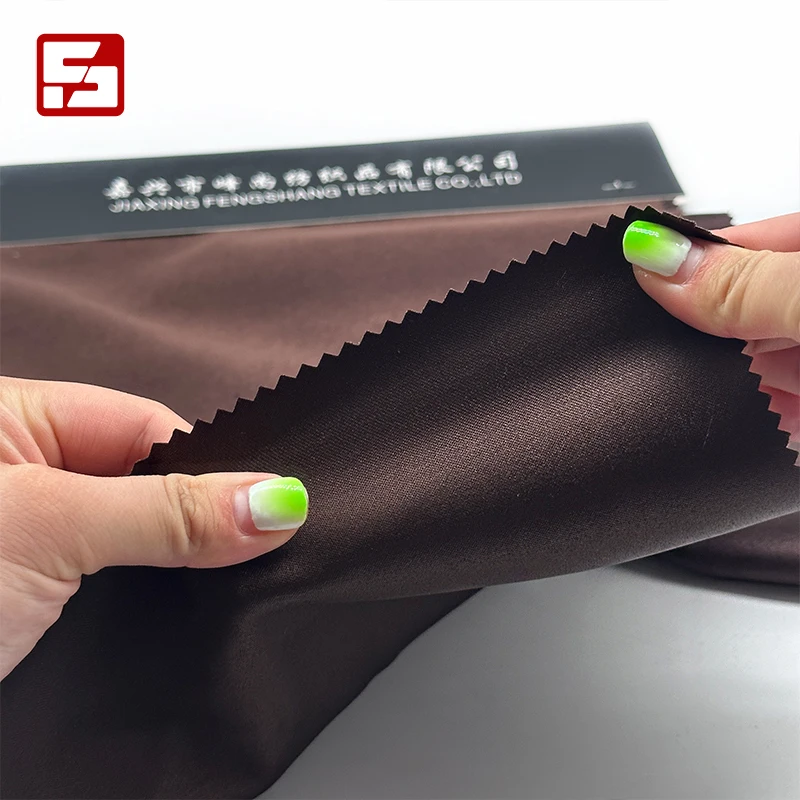 Bridal satin fabric Korean velvet satin polyester spandex fabric satin fabric for wedding dress