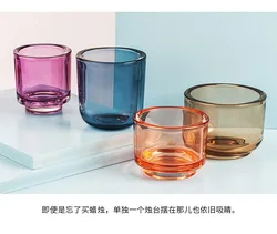 JD-C-013 Подсвечник свадебные украшения простой стеклянный Nordic свечи Morandi для студентов, которые хотят украшение свечой