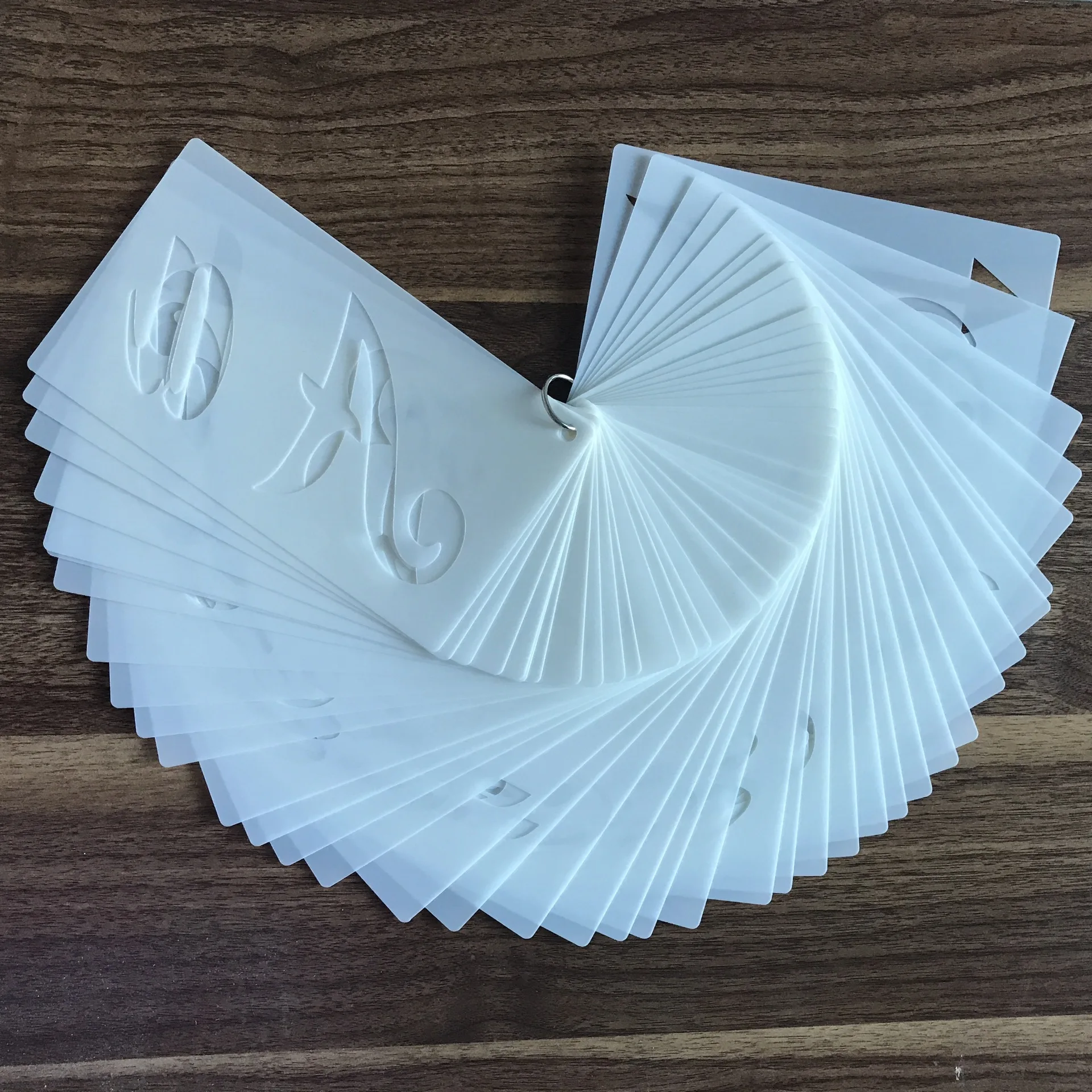 Оптовая продажа 40 шт. комплект высокого качества с надписями на английском языке трафарет 7*4 дюйма краски ПЭТ пластиковые трафареты для детей DIY интеллигентая (ый) игры