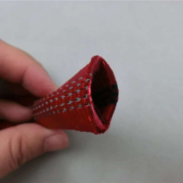 Protective Tubular Polyester Webbing Straps Band Belt with Reflective Thread Offered by 20 Years Producing Experience Factory