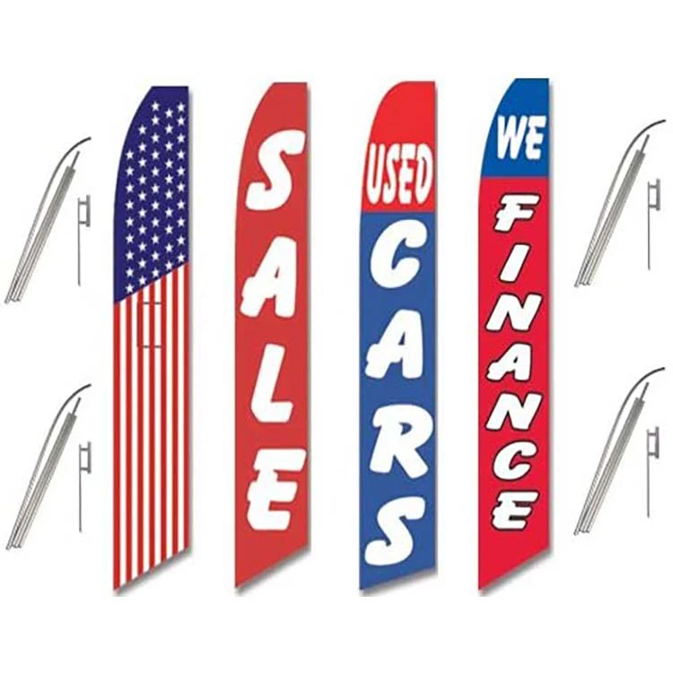 Hot Sale Barber Flag Promotional Teardrop Banner Flag OutdoorAdvertising Custom Feather Beach Flags