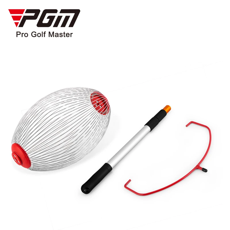 PGM JQQ006 golf range ball picker retractable 3-section roller pick-up cage Golf ball picker