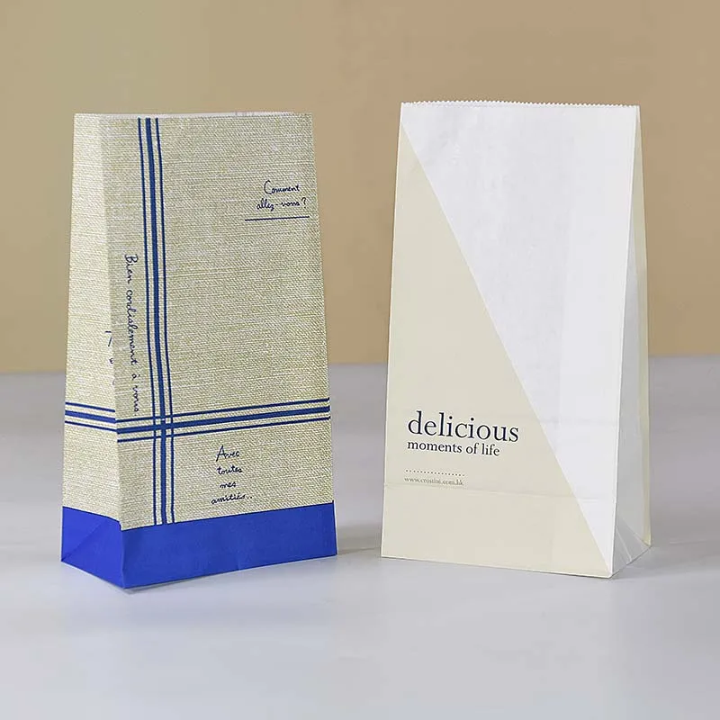 Food Packaging Brown Kraft Paper Bread Bag Custom Cheap Wholesale Accept Custom Greaseproof Food Paper Bag