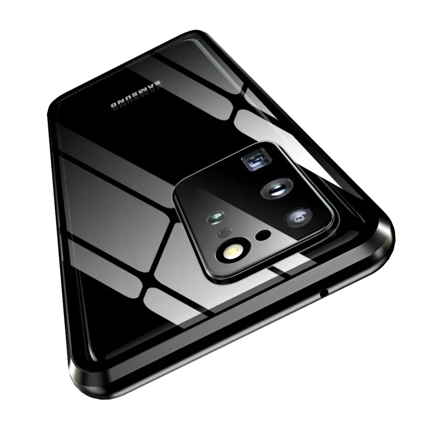 360 Anti Peeping Privacy Magnetic Case for Samsung Galaxy S21 S23 Note Double Sided Tempered Glass Adsorption Metal Case