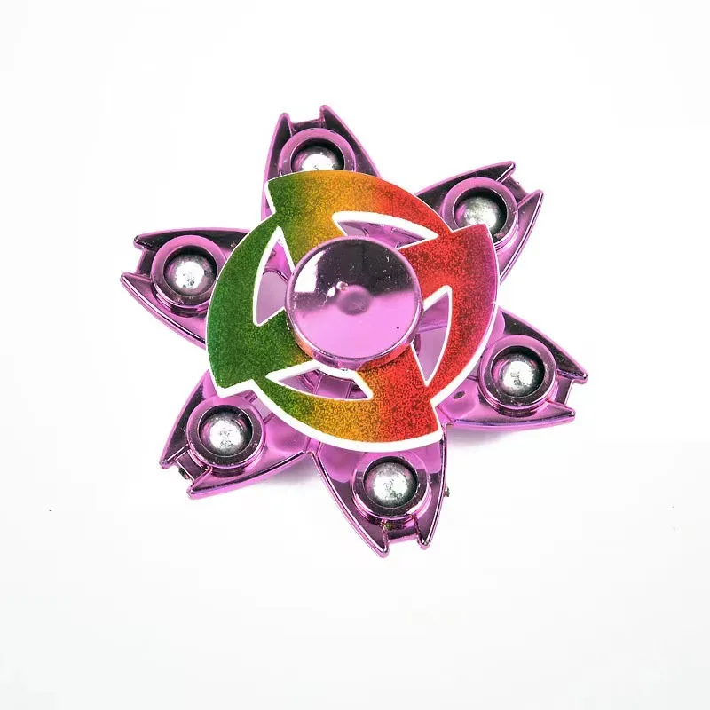 New double deck fingertip gyro decompression toy Hand Spinner tiktok Rotating finger top