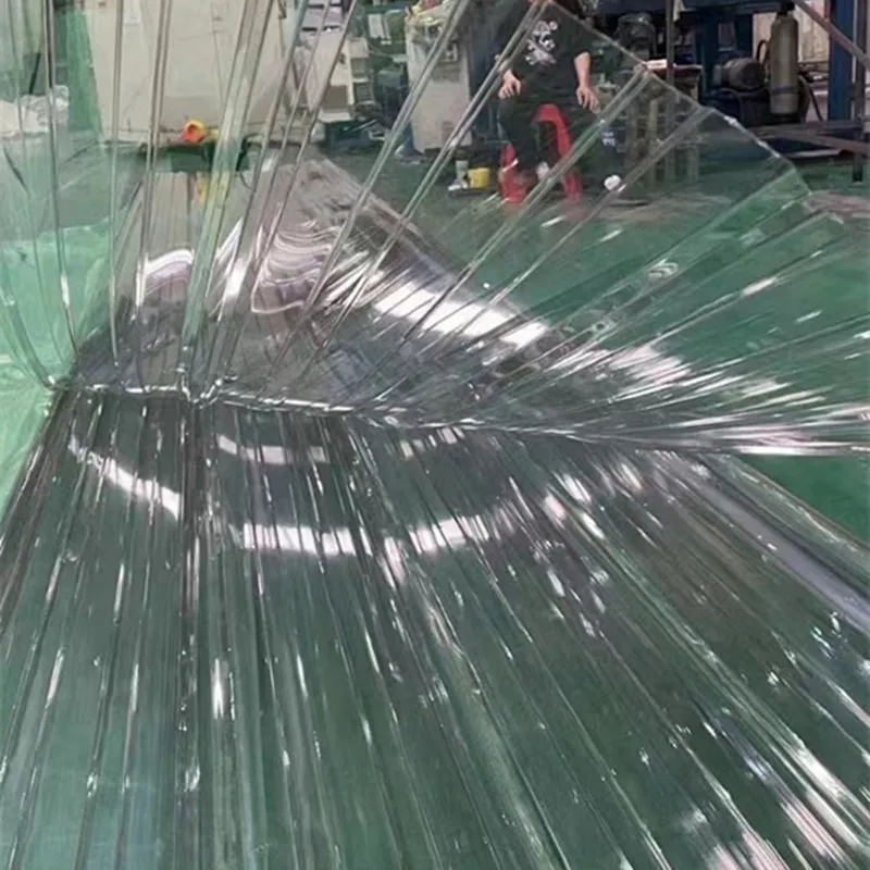 Clear Translucent Polycarbonate Fiberglass Frp Corrugated Roof Panel PVC Fiber Glass Transparent Tile Roof Sheet