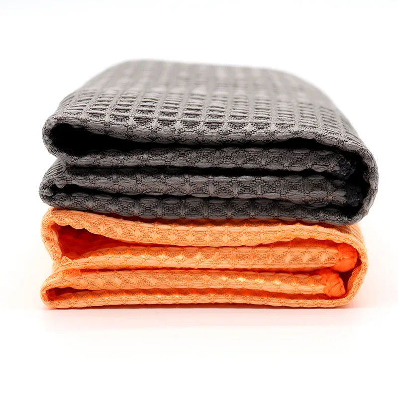 No Lint Car Glass Window Detailing Cloth Premium Microfiber Waffle Woven Towel Auto Detailing Cleaning Cloth