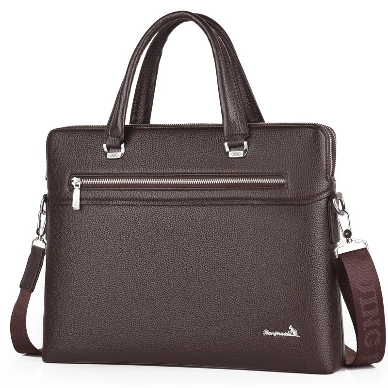 Новый дизайнерский черный портфель на заказ, сумка, мужская сумка из искусственной кожи, сумка-мессенджер для ноутбука, водонепроницаемые портфели