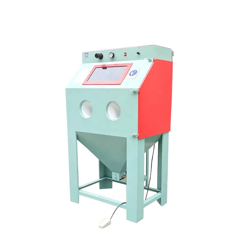 Good Price 9080 Cart Turntable Bag Filter Sandblast Cabinet Sand blasting Machine
