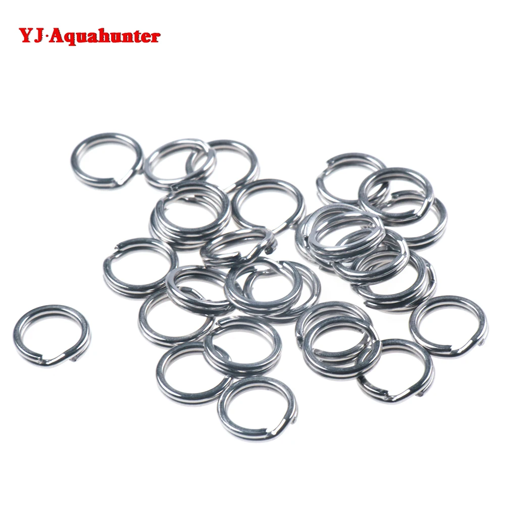 Fishing Connector Product Stainless Steel circle Fishing flat Split Rings Fishing Accessories