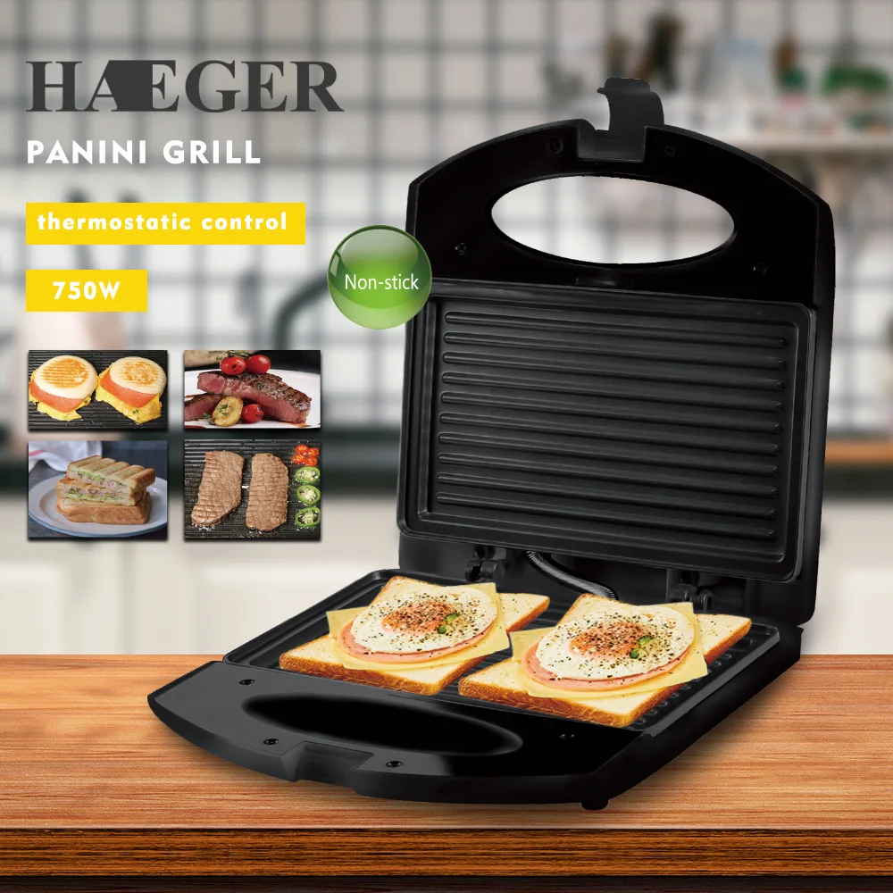 Factory Direct Sale Professional 750W Multifunction Sandwich Maker