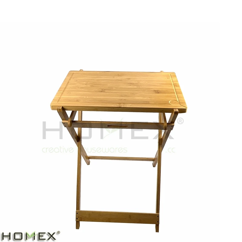 60x50x79 см бамбуковый складной обеденный стол из массива дерева