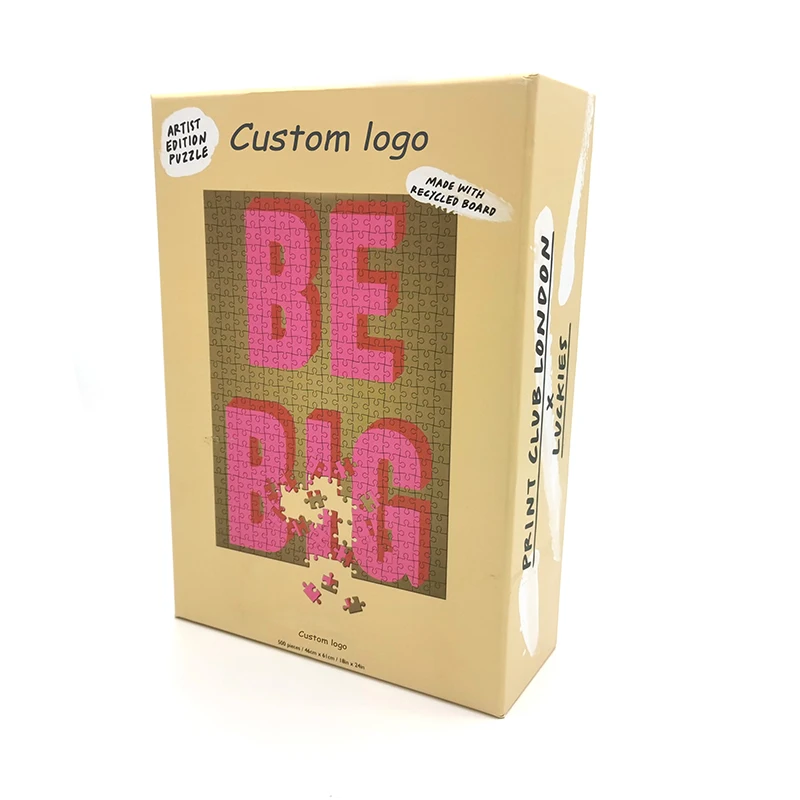 Free Sample Custom Personalized Super Hero Cartoon 1000pcs Adult Paper Jigsaw Brain Puzzle Game