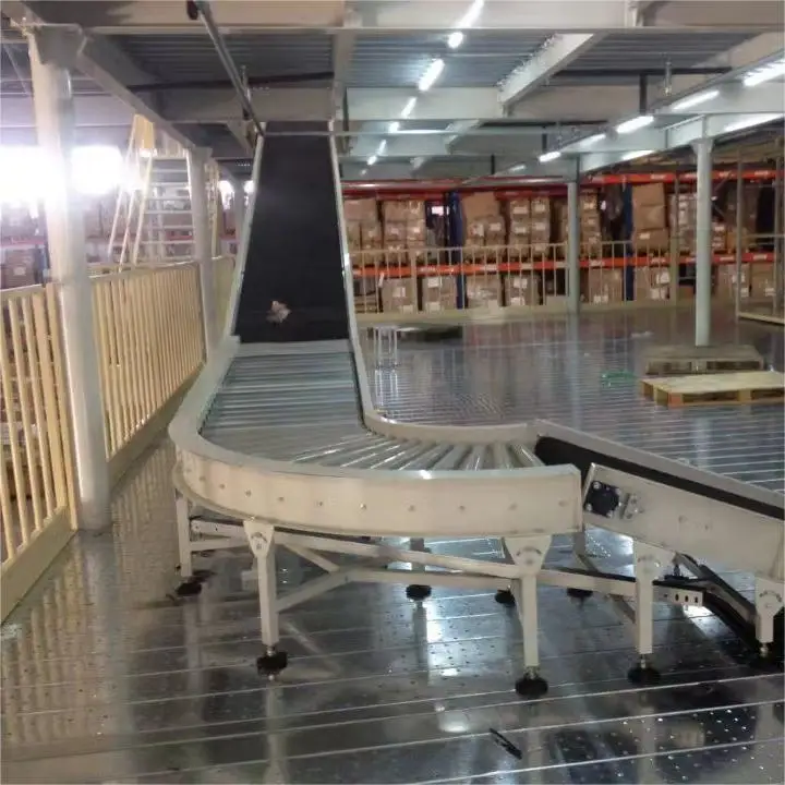 heavy duty electric double chain power roller conveyor conveying equipment