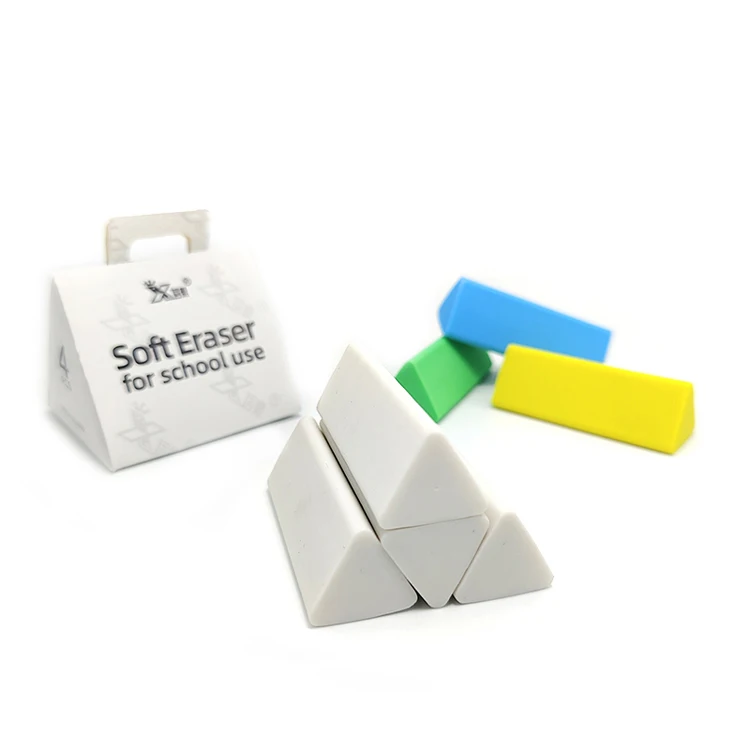 Top factory wholesale custom print logo materiales escolares eraser set long borradores escolares Erasers For Kids children