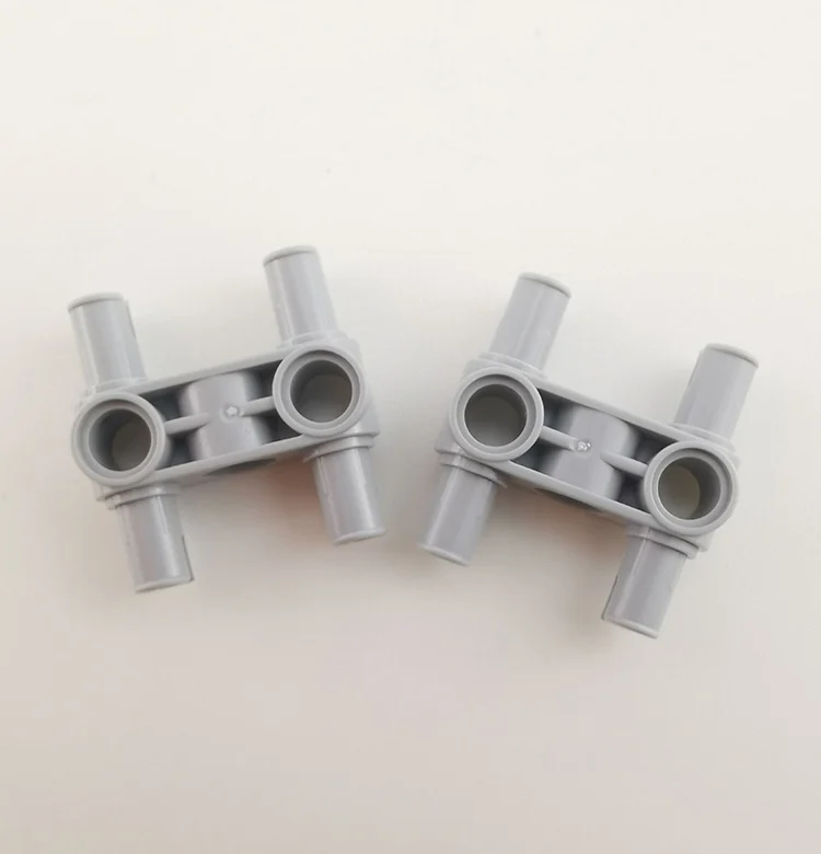 Plastic MOC Bulk Building Blocks, Pin Connector Perpendicular 3L with 4 Pins NO.48989