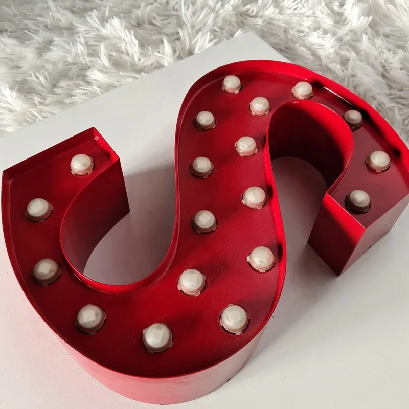 Kexian Customized Small Size Marquee Letters Small Led Marquee Numbers Marquee Letters with Lights for Table Top