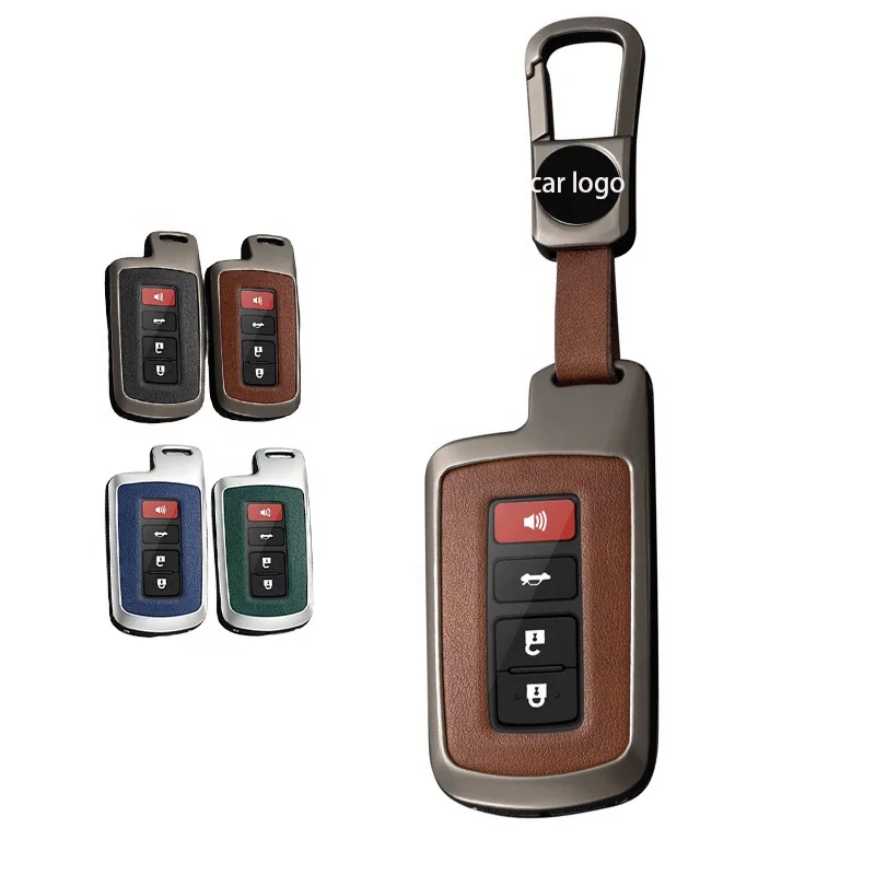 Zinc alloy leather TPU Car Key Cover Case For Toyota Car Accessories Interior Decoration