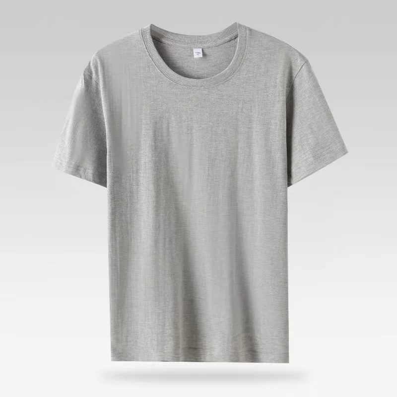 High Quality Cotton Blank Plain Tee Shirt Custom Graphics Print Embroidery logo Custom T shirt