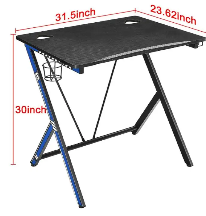 
wholesale gaming pc desk computer racing table with RGB Led lights gaming table for gamer 