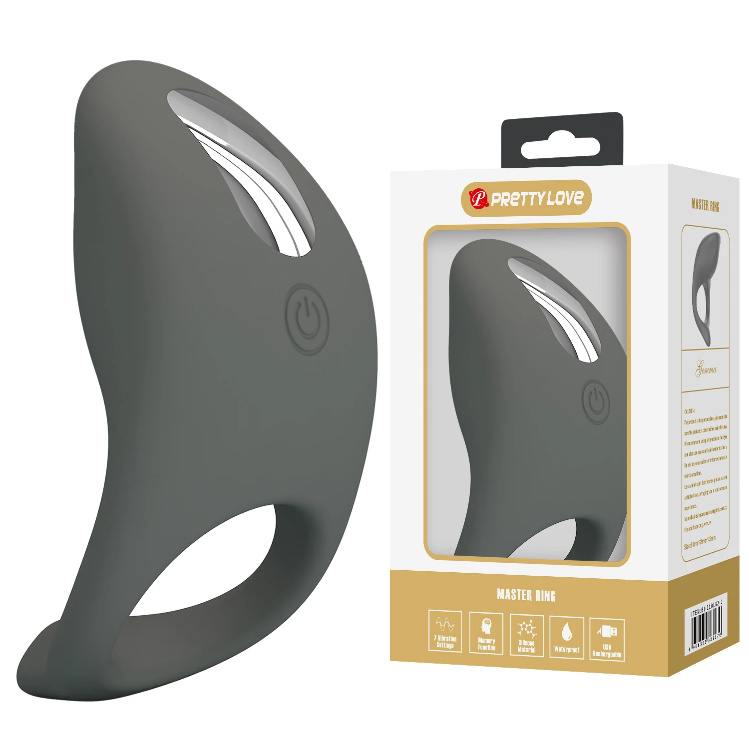 Pretty love Wholesale Silicone Cock Ring Vibrator Sex Toys Adults for Men Penis Rings Delay Ejaculation