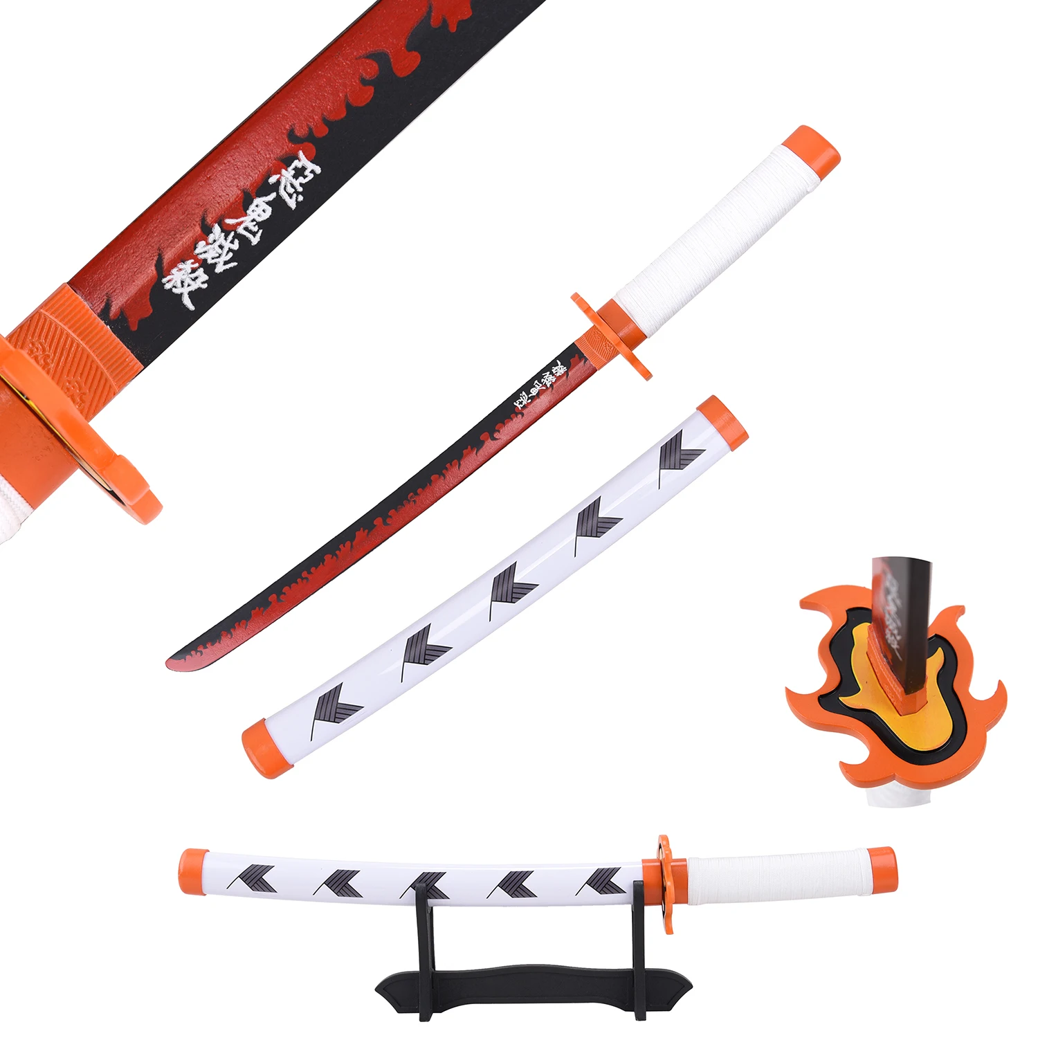 Новые продажи миниатюрный убийца демонов Rengoku Kyoujurou Giyuu бамбуковые аниме игрушечные мечи с мечом вонючие