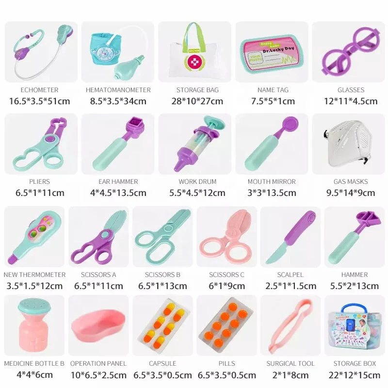 Ly Role Pretend Play Toys Doctor Set For Kids Eighth Doctor Kits Toys Suitcase Pet Spielzeug Doctor Toys