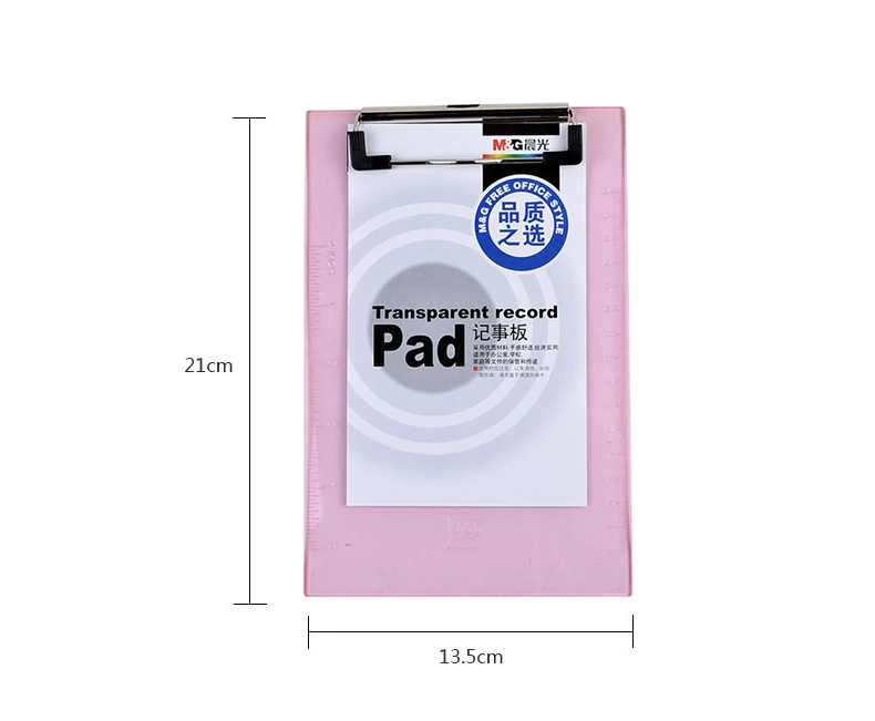 Wholesale Transparent Office Stationery Notepad A4 Nursing Clipboard
