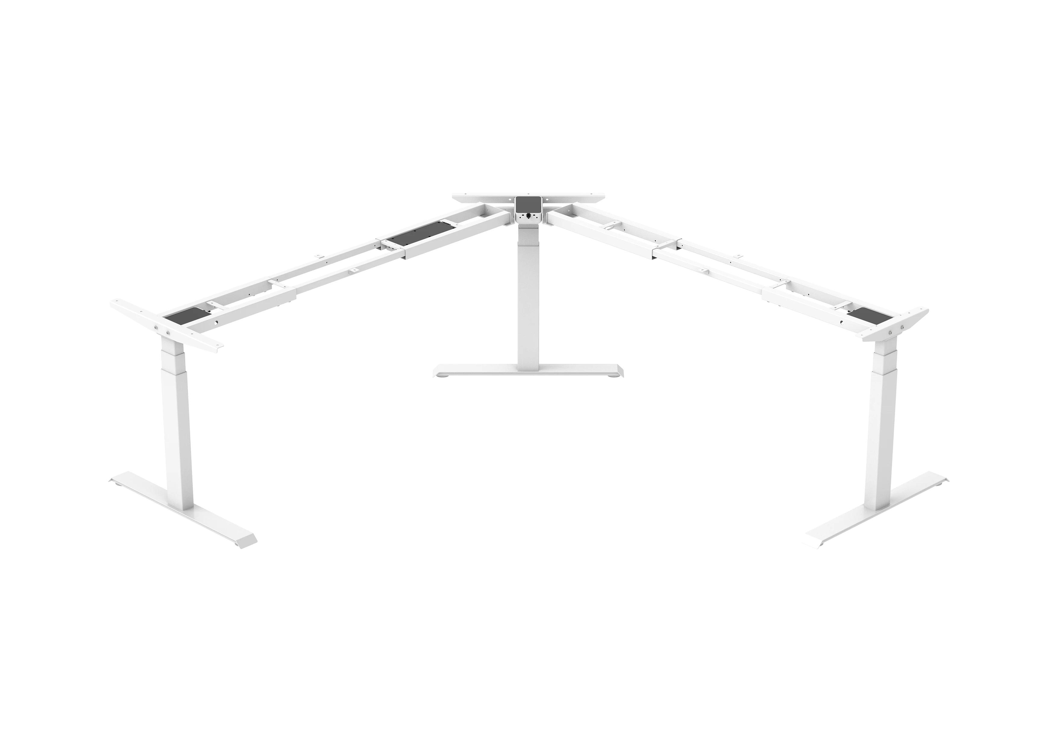 3 Legs Corner Office Desk L Shape Ergonomic Executive Height Adjustable Standing Desk Frame