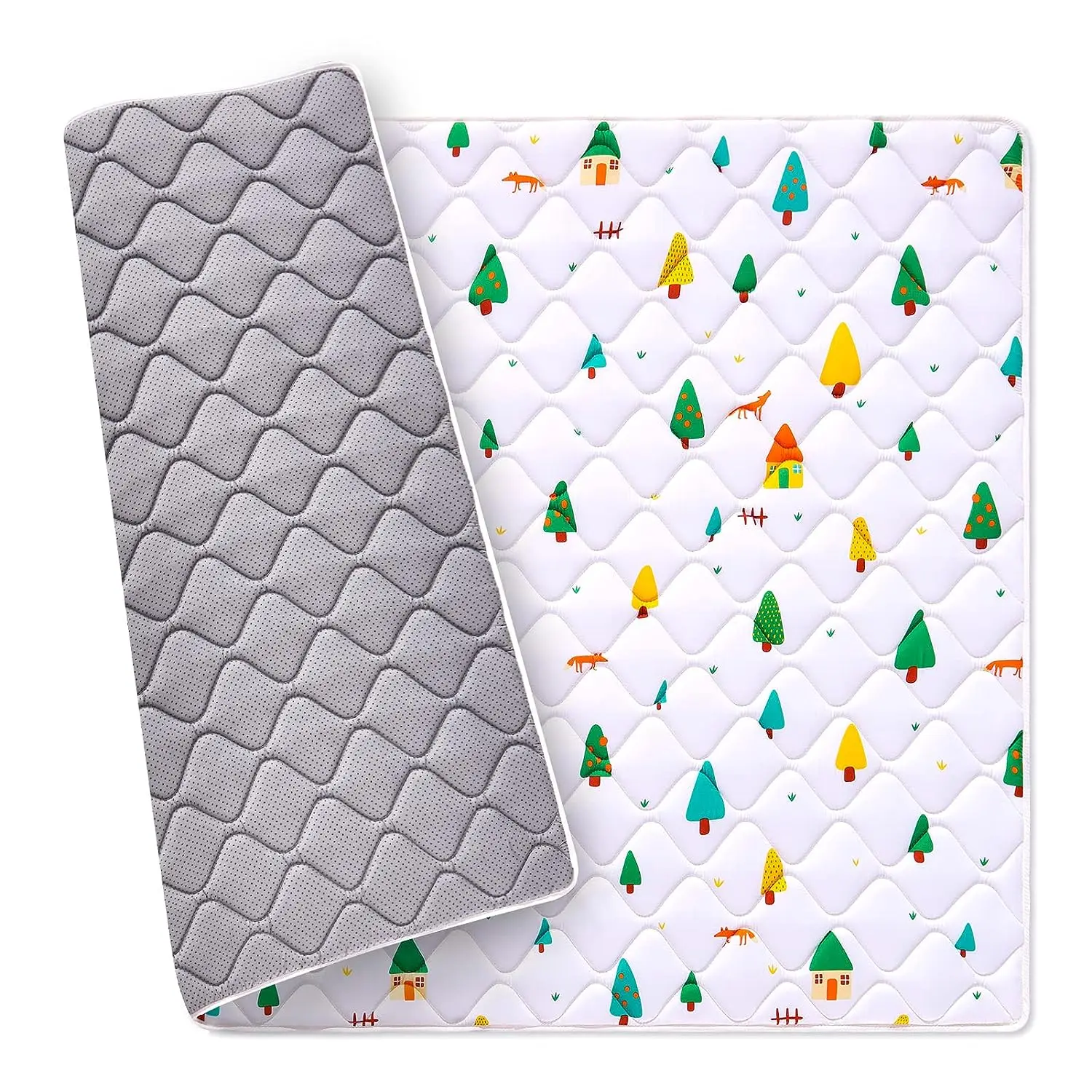 Baby Safety Mats Thick One-Piece Crawling Mat Non-Slip Cushioned Baby Play mat for Babies Toddlers Machine Washable