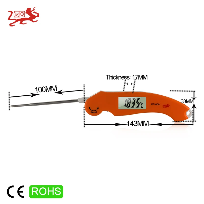 Electronic Digital Food Meat BBQ Kitchen Cooking Candy Thermometer