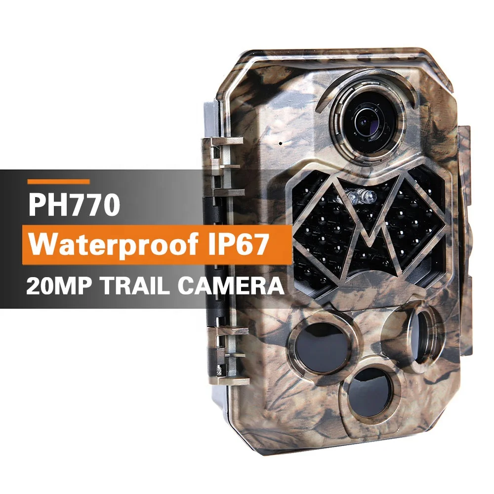 Zecre Trail Camera 20.0 Megapixel 1080P Full HD Outdoor Game Hunting Cam 940NM Security Night Vision Motion Activated Camera