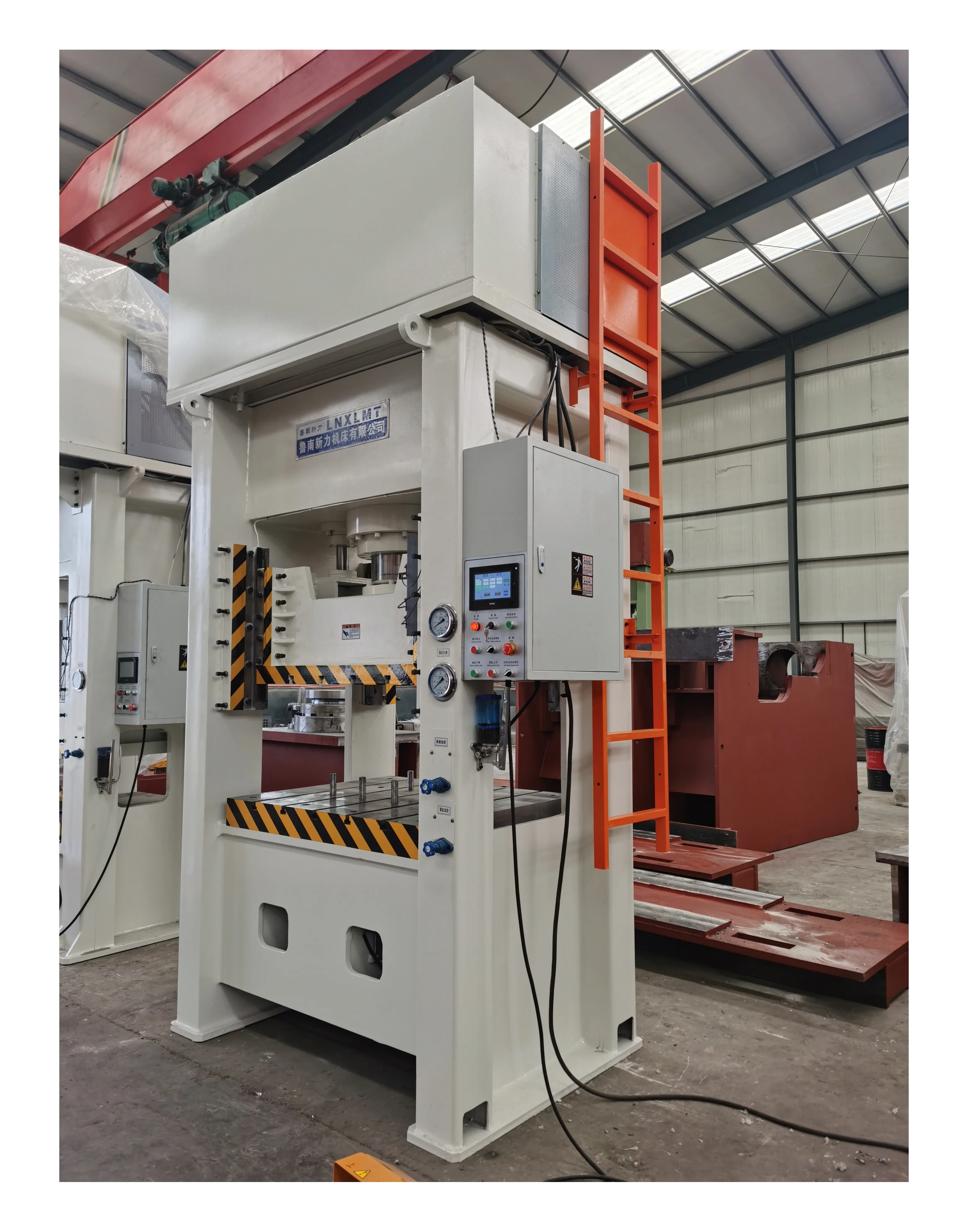 200 ton hydraulic press brake punching  H frame machine bigger worktable Eject cushion fast cylinder