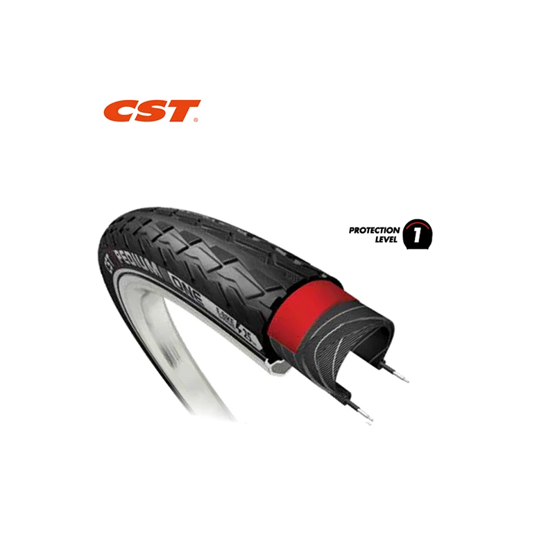 Newest Design Reliable Standard Size Black Lightweight Durable Non-Slip Xpedium 26 X1.75 Line Rubber Bicycle Tire