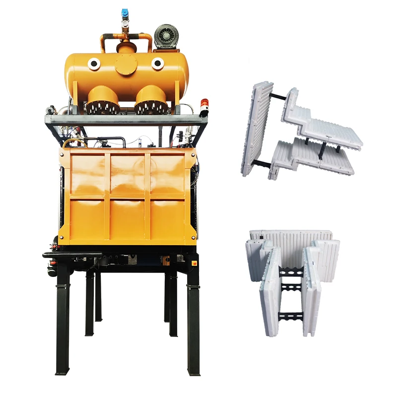 Foam production line quick mould change system EPS material icf build foam block making machine