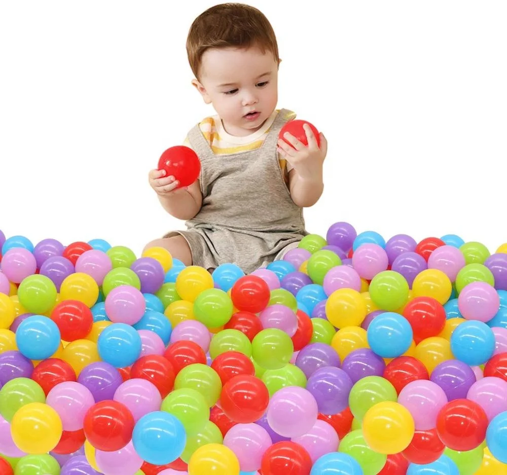 Hot Sell Unisex Plastic pit balls Thickened  Soft pit ball for Educational Toys Plays Safety Features Packaged in a Bag